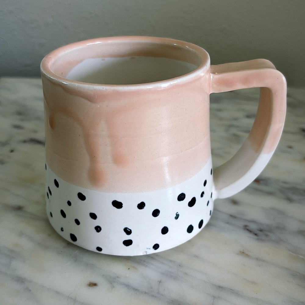 KATIE M MUDD BLUSH + CONFETTI MUG